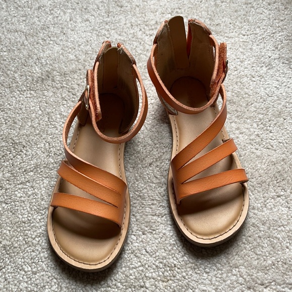 Toddler Girls' Shaelyn Footbed Sandals - Cat & Jack Brown 11T main image 1
